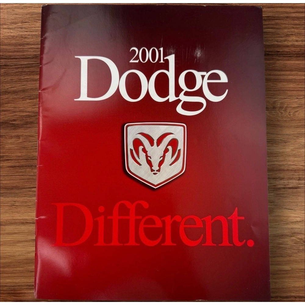 2001 Dodge Full Line Sales Brochure Ram Dakota Caravan Viper RT NASCAR Catalog